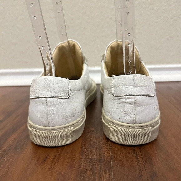 COMMON PROJECTS Original Achilles Low-Top Sneakers in White Leather - Picture 7 of 9